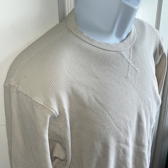 J Williams Waffle Henley Made in USA - Picture 2 of 10